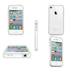 Белый силиконовый бампер Apple для iPhone 4/4S