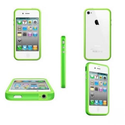 Зеленый силиконовый бампер Apple для iPhone 4-4S