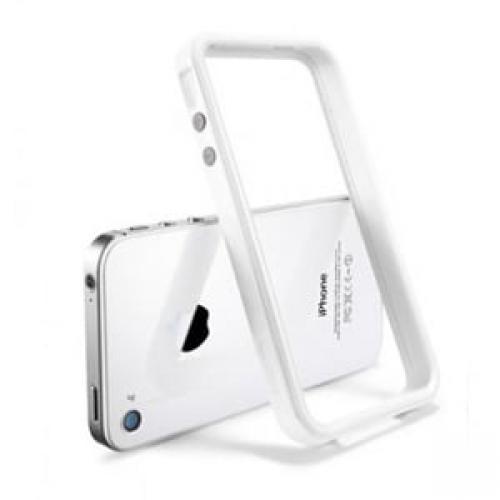 Бампер для iPhone 4 и 4S SGP Neo Hybrid 2S Pastel Series, цвет Белый