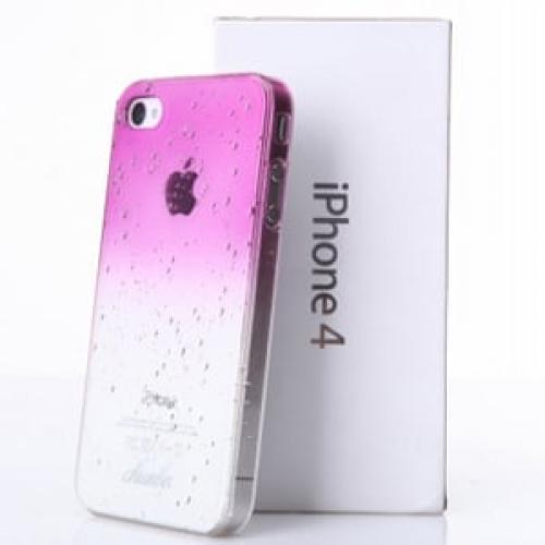 Пластиковый чехол Raindrop Purple Капли Дождя Фиолетовый для IPhone 4-4s