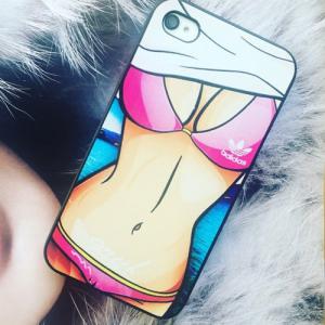 Пластиковый чехол Тихомиров Adidas Girl для IPhone 4/4s