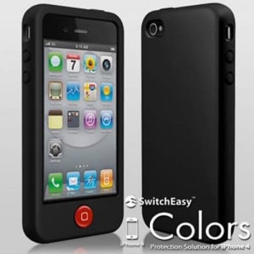 Чехол SwitchEasy Colors Black Черный для IPhone 4-4s