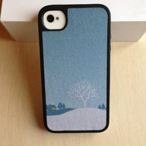 Чехол Speck Winter Wonderland Blue для IPhone 4-4s
