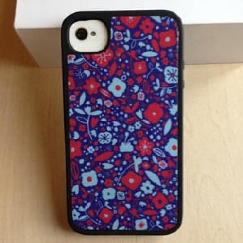Чехол Speck FabShell BitsyFloral Blue-Red для IPhone 4-4s