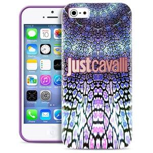 Силиконовый чехол Justcavalli Wild Mandala Фиолетовый для IPhone 4/4s