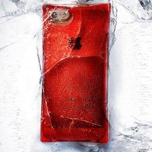 Силиконовый чехол Ice Cube Красный для IPhone 4-4s