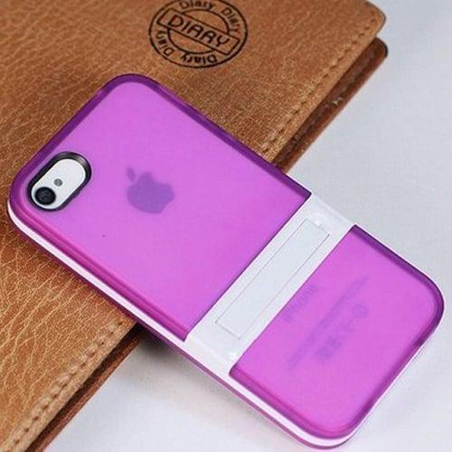 Силиконовый чехол Stand Фиолетовый для iPhone 4-4s