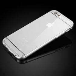 Металлический бампер 0.7мм с пластиковой крышкой Серебро для IPhone 6
