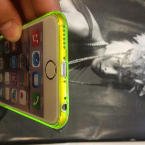 Силиконовый чехол ультратонкий 0.7мм Зеленый для IPhone 6