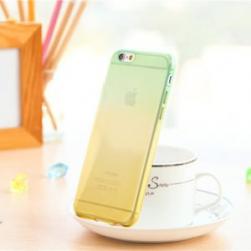Силиконовый чехол 2х цветный Зеленый с желтым для iPhone 6