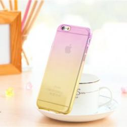 Силиконовый чехол 2х цветный Фиолетовый с желтым для iPhone 6