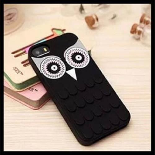 Силиконовый чехол Noctua Owl Black Черный для IPhone 6-6s