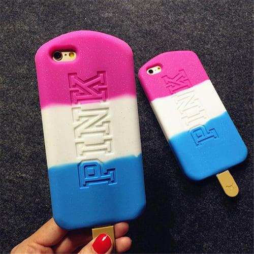 Силиконовый чехол Pink Ice Cream 3 colors PWB для IPhone 6-6s
