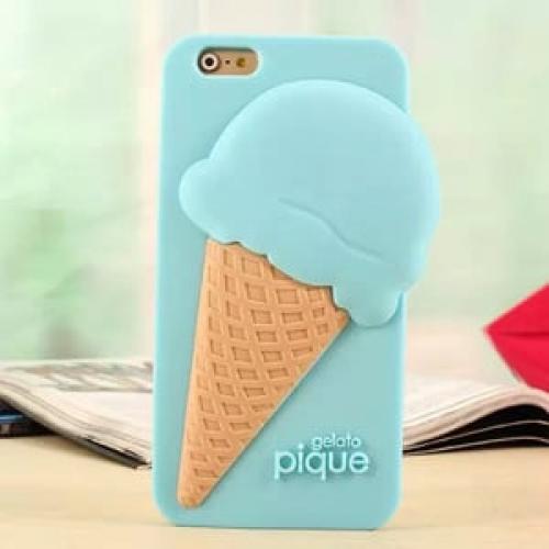 Силиконовый чехол Gelato Pique Ice Cream Голубой для IPhone 6-6s
