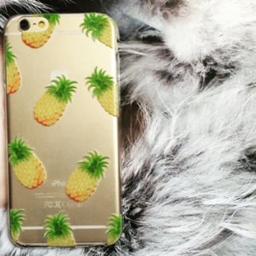 Силиконовый чехол Pineapple Ананас для IPhone 6-6s