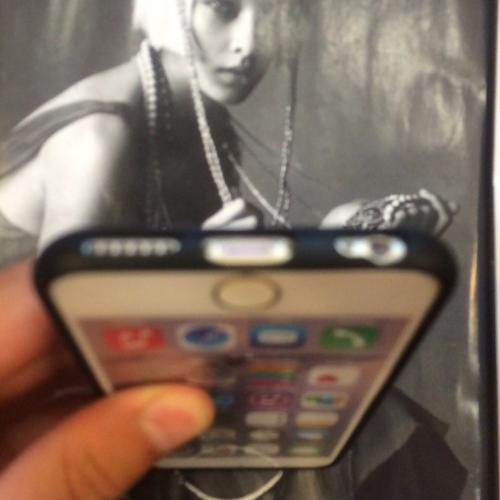 Силиконовая накладка под кожу Black Черный для IPhone 6