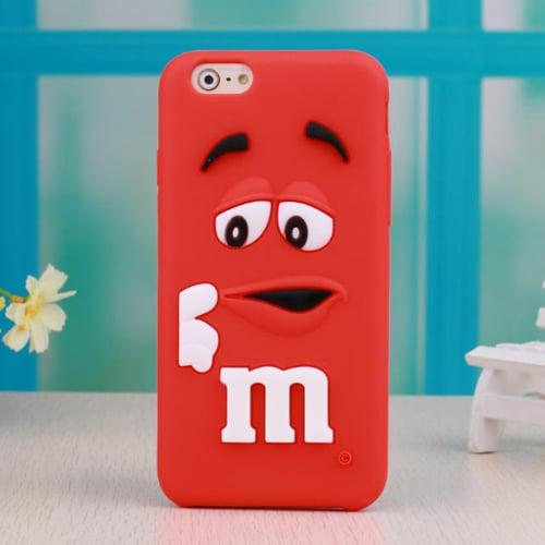 Силиконовый чехол M&M’s (эм-энд-эмс) Красный для IPhone 6-6s
