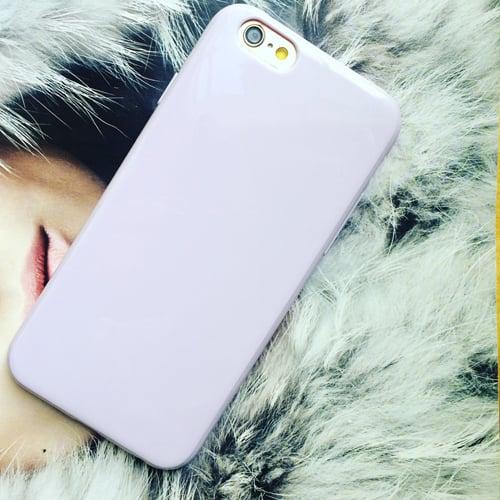 Силиконовый чехол Candy Color светло-фиолетовый для iPhone 6-6s