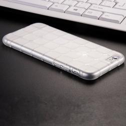 Силиконовый чехол Yihailu квадратики ударостойкий Прозрачный для iPhone 6/6s