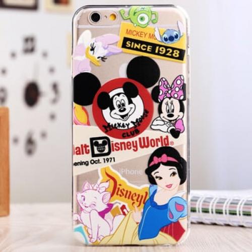 Силиконовый чехол Catoon Mickey Mouse Club для iPhone 6-6s