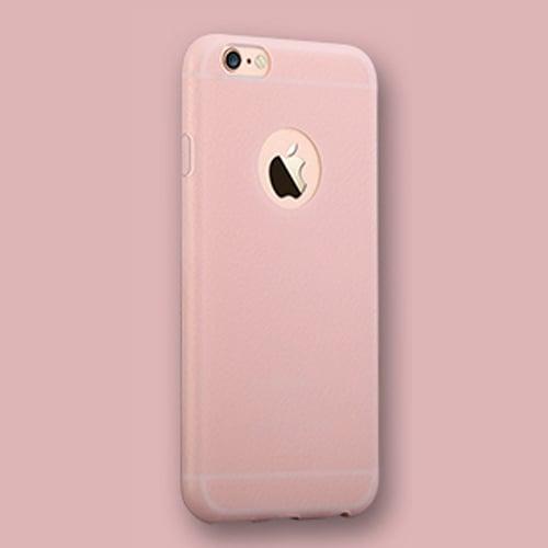 Силиконовый чехол Hundo Розовый под кожу для IPhone 6&6s