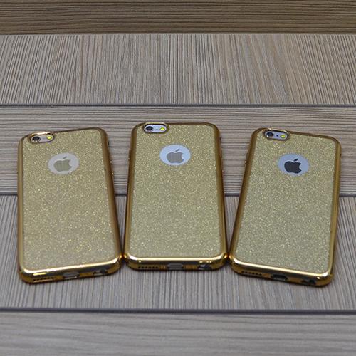 Силиконовый чехол Crystal Glitter Золото для iPhone 6&6s