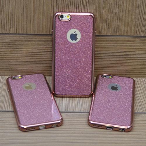 Силиконовый чехол Crystal Glitter Розовое Золото для iPhone 6&6s
