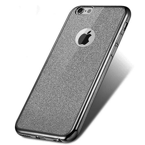 Силиконовый чехол Crystal Glitter Черный для iPhone 6&6s