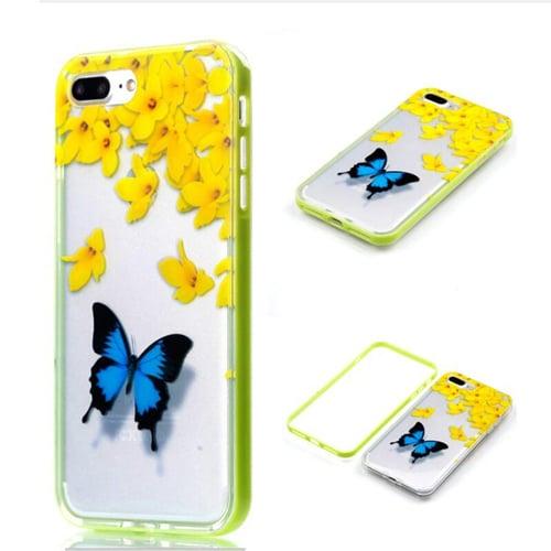 Силиконовый чехол Soznoc Бабочка Lime для iPhone 6&6s