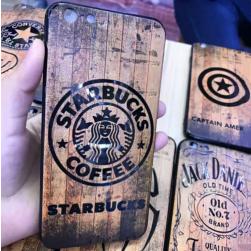 Силиконовая накладка под дерево Starbucks для iPhone 6&6s