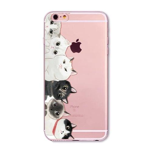 Силиконовый чехол Party Kittens для iPhone 6&6s