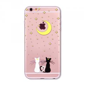 Силиконовый чехол Kittens and the Moon для iPhone 6&6s