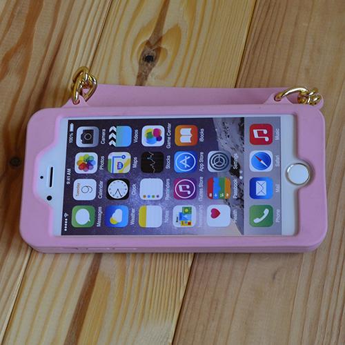 Силиконовый чехол Purse case Розовый для iPhone 6&6s