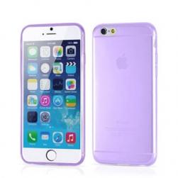 Чехол ультратонкий мягкий пластик 0.3мм Фиолетовый для IPhone 6