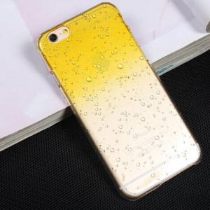 Пластиковый чехол Raindrop Yellow Капли Дождя Желтый для iPhone 6
