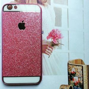 Пластиковый чехол с блестками Bling Ярко Розовый для iPhone 6