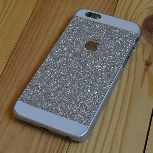 Пластиковый чехол с блестками Bling Серебро для iPhone 6