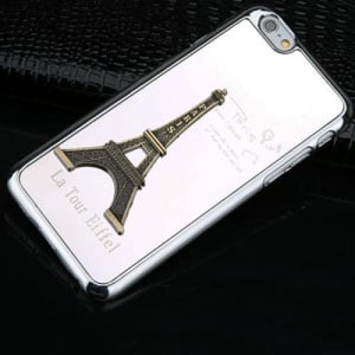 Пластиковый чехол Paris Metal Silver Серебро для iPhone 6-6s