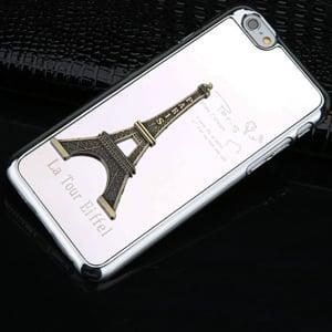 Пластиковый чехол Paris Metal Silver Серебро для iPhone 6/6s