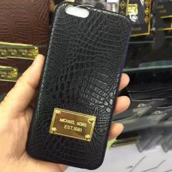 Пластиковый чехол Michael Kors Crocodile Черный для IPhone 6/6s