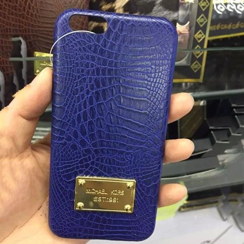 Пластиковый чехол Michael Kors Crocodile Синий для IPhone 6-6s