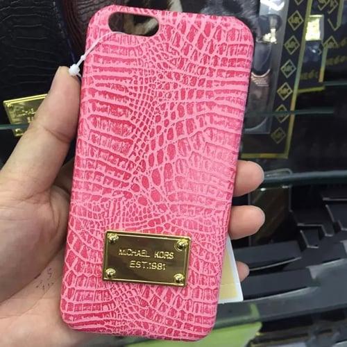Пластиковый чехол Michael Kors Crocodile Розовый для IPhone 6-6s
