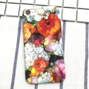 Пластиковый чехол Flower Minimalism White-Red для iPhone 6&6s