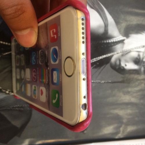 Кожаный чехол накладка Светло розовый для iPhone 6