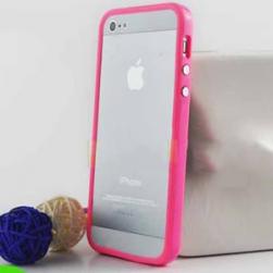 Розовый силиконовый бампер Apple для iPhone 5