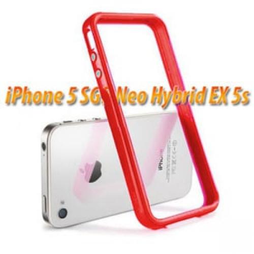 Бампер для iPhone 5 SGP Neo Hybrid EX 5s, цвет Красный