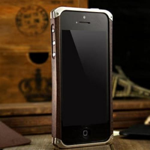 Деревянный бампер Element Case RONIN Серебро Silver для IPhone 5