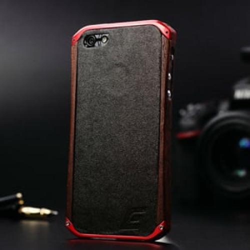 Деревянный бампер Element Case RONIN Красный Red для IPhone 5