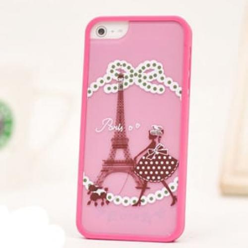 Чехол Ero case Pink Paris для IPhone 5