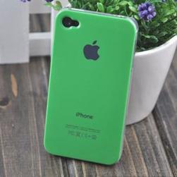 Чехол Пластик c логотипом Зеленый для IPhone 5/5s